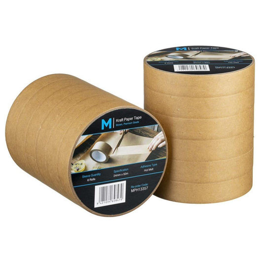 Durable Kraft Paper Packaging Tape: Strong, Flexible, Recyclable for Versatile Sealing