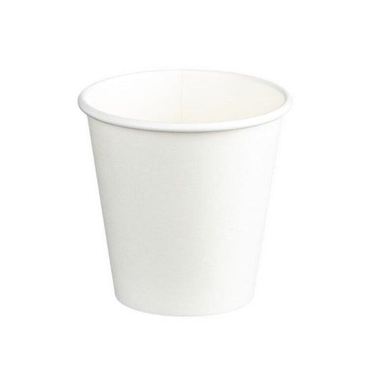 Single Wall PE Paper Cups White