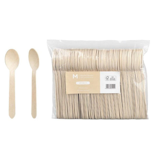 Premium Eco-Friendly Birch Wood Cutlery & Chopsticks Assortment - Bulk Pack
