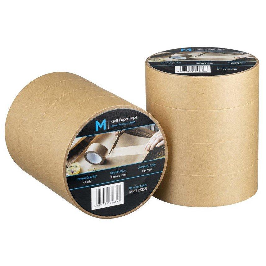 Durable Kraft Paper Packaging Tape: Strong, Flexible, Recyclable for Versatile Sealing