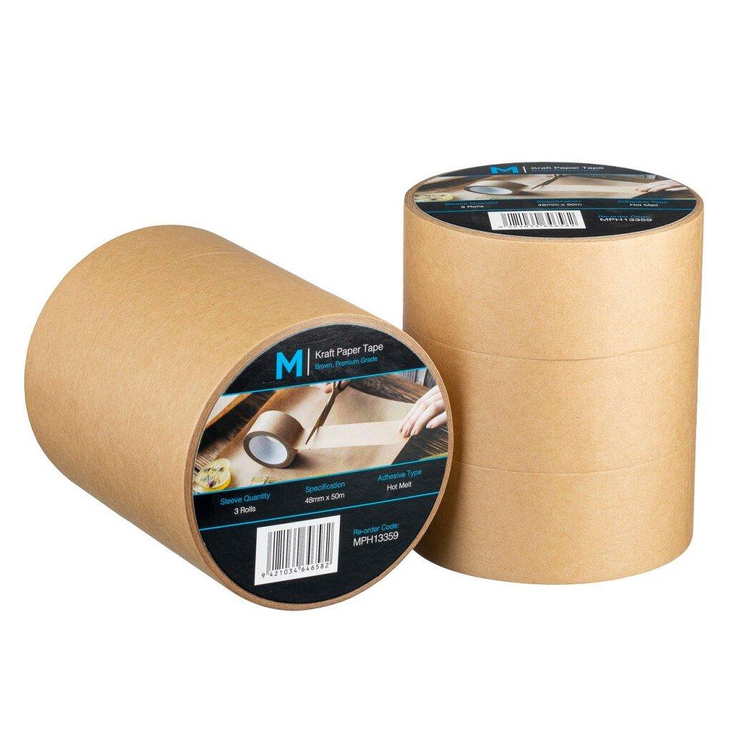 Durable Kraft Paper Packaging Tape: Strong, Flexible, Recyclable for Versatile Sealing