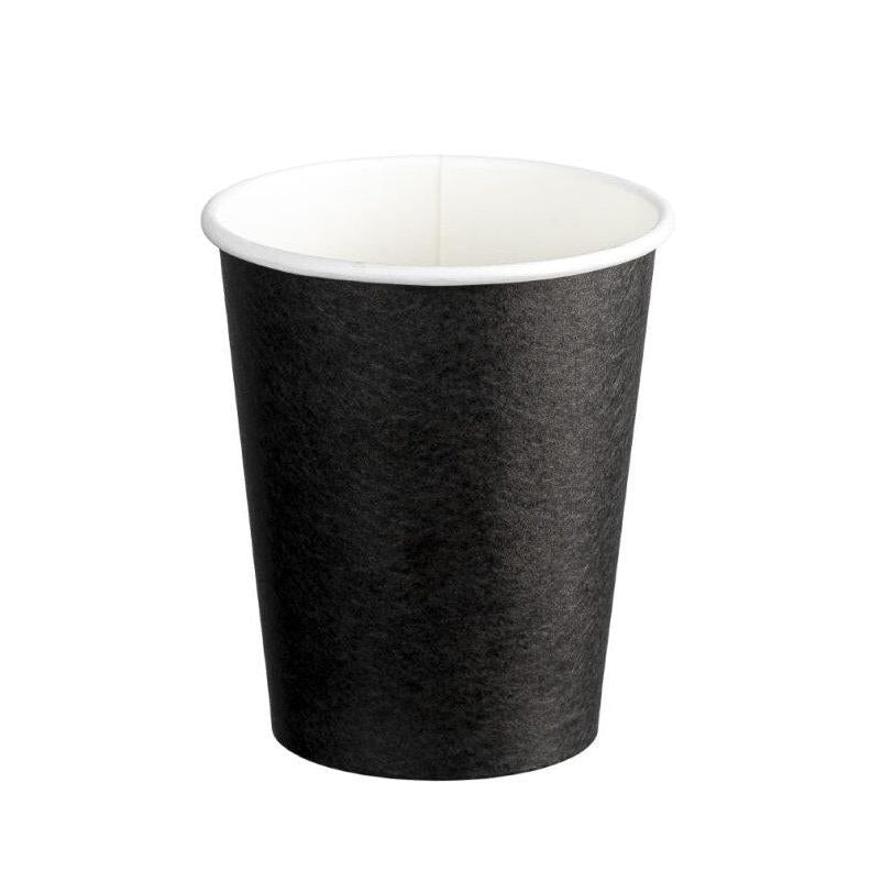 Single Wall PE Paper Cups Black