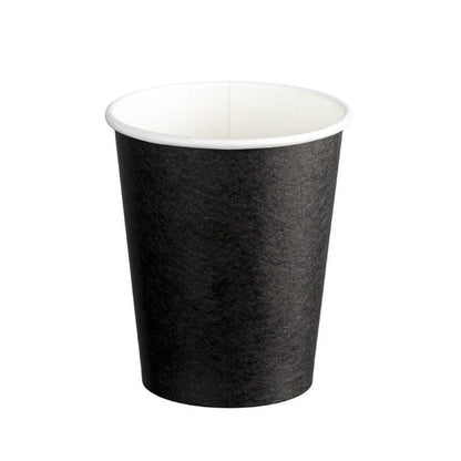 Single Wall PE Paper Cups Black