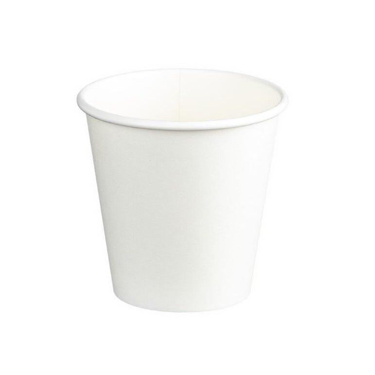 Single Wall PE Paper Cups White