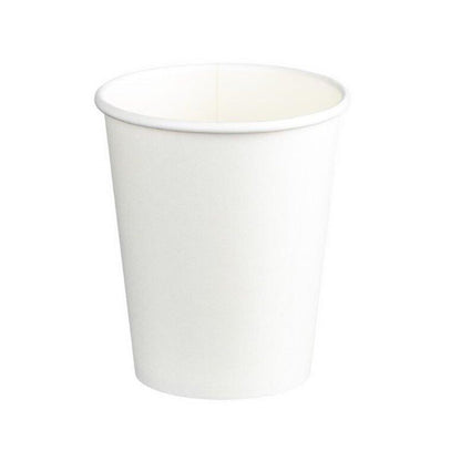 Single Wall PE Paper Cups White