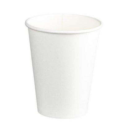 Single Wall PE Paper Cups White