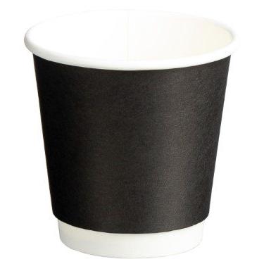 Double Wall PE Paper Cups Black