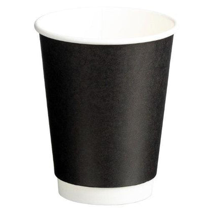 Double Wall PE Paper Cups Black