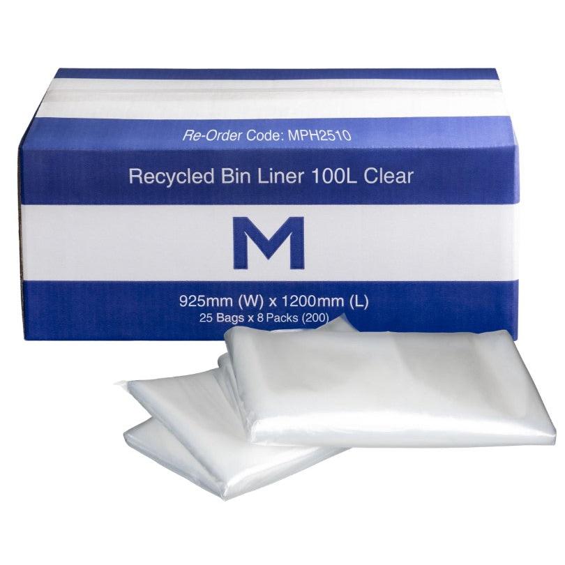 Recycled Bin Liners 100L (Bulk)