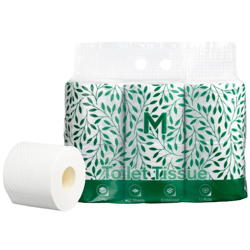 Unwrapped Toilet Tissue