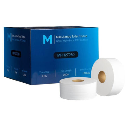 Mini Jumbo Toilet Tissue (12 Rolls)