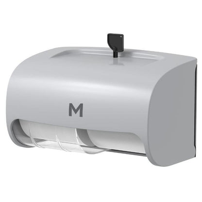 Durable M-Brand Horizontal 2-Roll Toilet Tissue Dispenser for Commercial Use