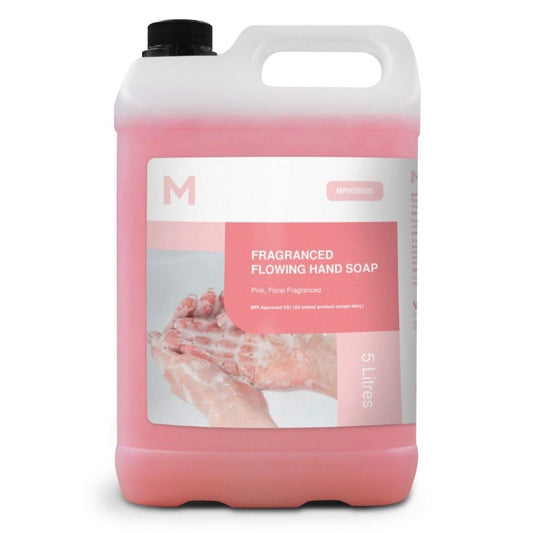Fragranced Flowing Hand Soap Pink, 5L Refill Bottle