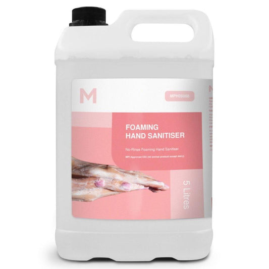 Premium Foaming Hand Sanitiser Clear 5L Refill Bottle for Commercial Use