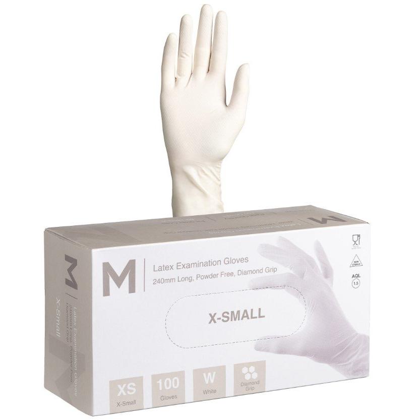 Latex White Diamond Gloves 8.0g