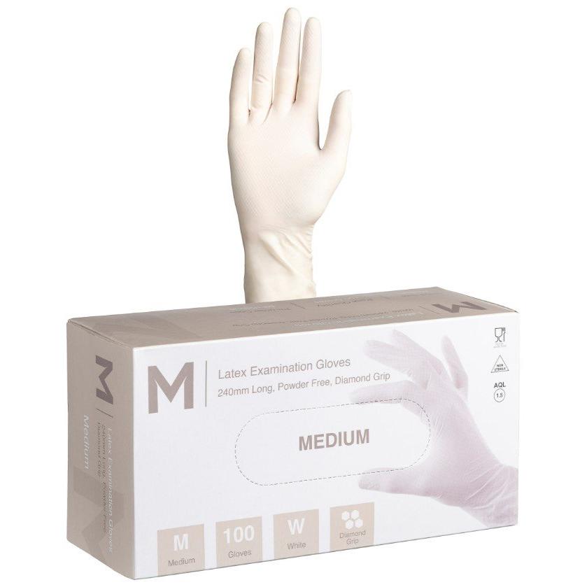 Latex White Diamond Gloves 8.0g