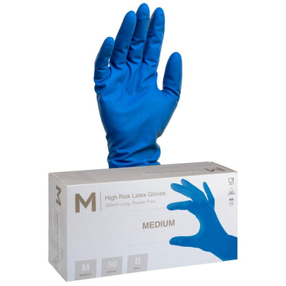 High Risk Latex Gloves 18.5g