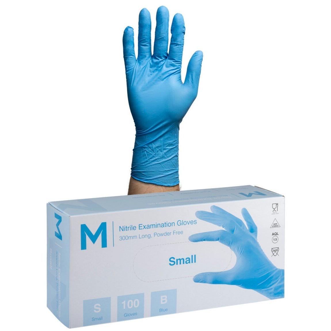 Nitrile Long Cuff Sky Blue Gloves 6.0g