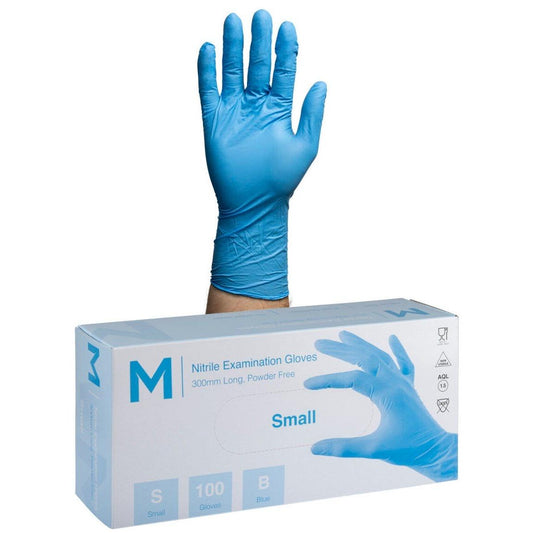 Nitrile Long Cuff Sky Blue Gloves 6.0g