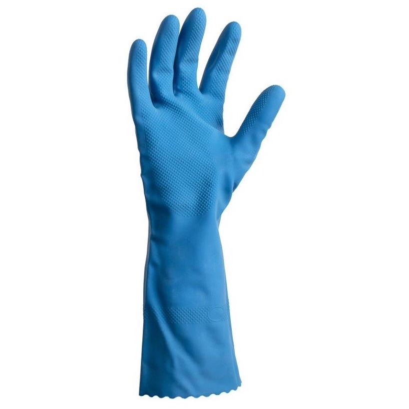 Silverlined Blue Rubber Gloves