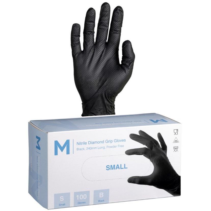 Nitrile Black Diamond Gloves 9.0g