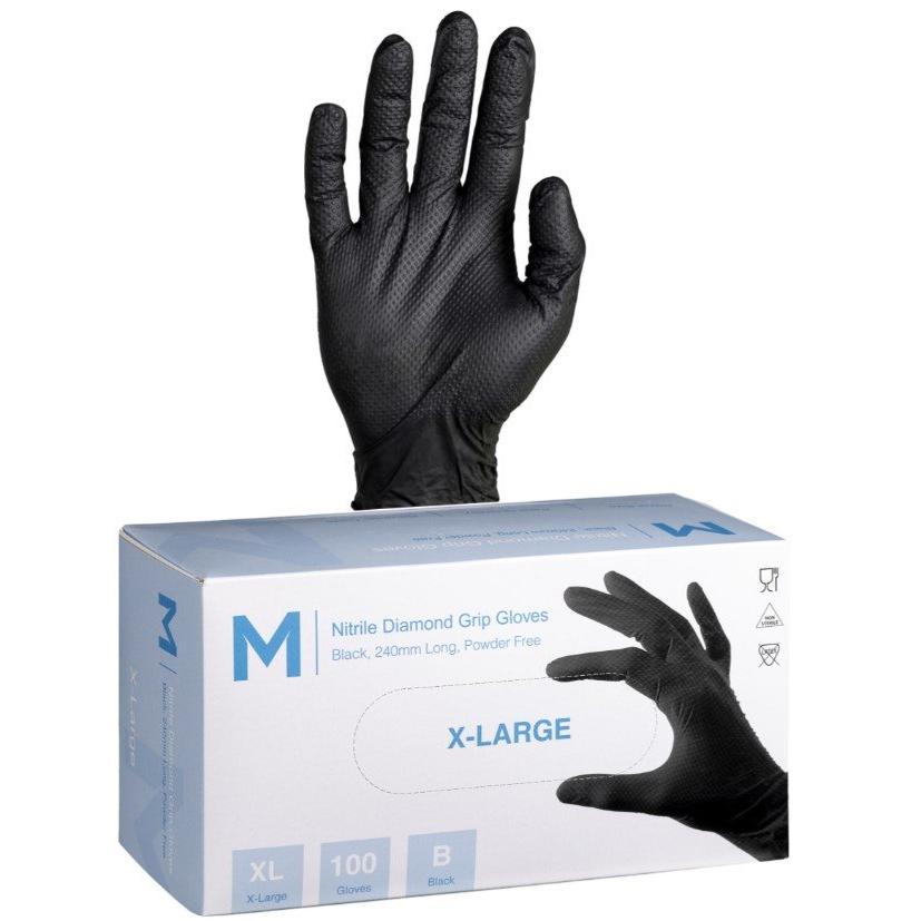 Nitrile Black Diamond Gloves 9.0g