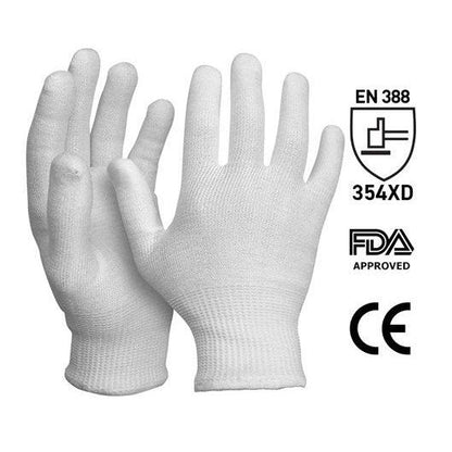 Processing Cut Resistant Gloves White