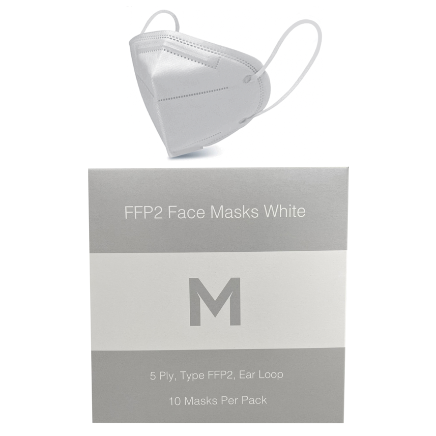 Certified FFP2 Protective Face Masks with 5-Ply Filtration for Airborne Particles