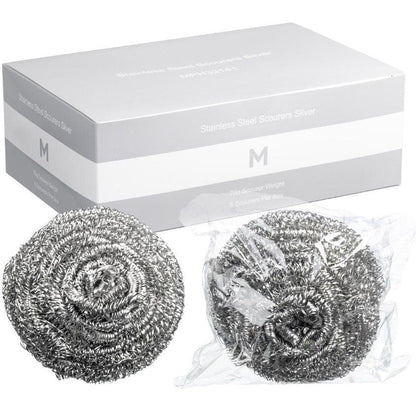 Stainless Steel Scourers (10x 6 Packs)
