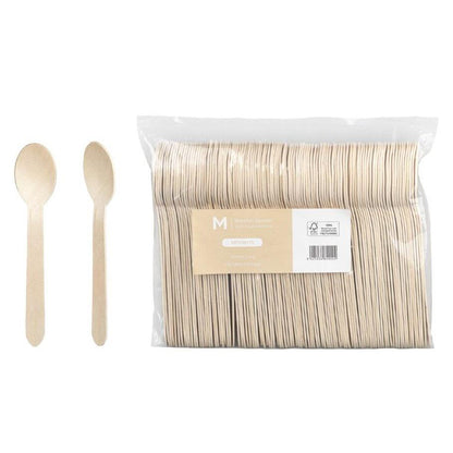 Premium Eco-Friendly Birch Wood Cutlery & Chopsticks Assortment - Bulk Pack