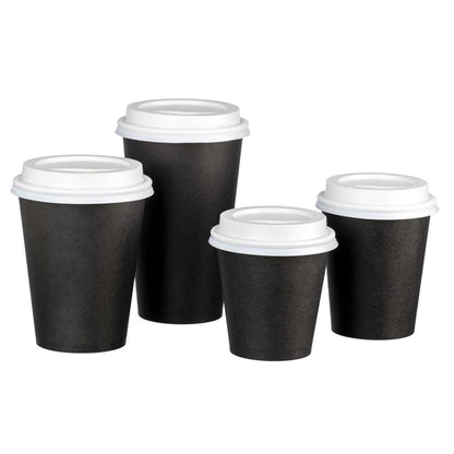 Single Wall PE Paper Cups Black
