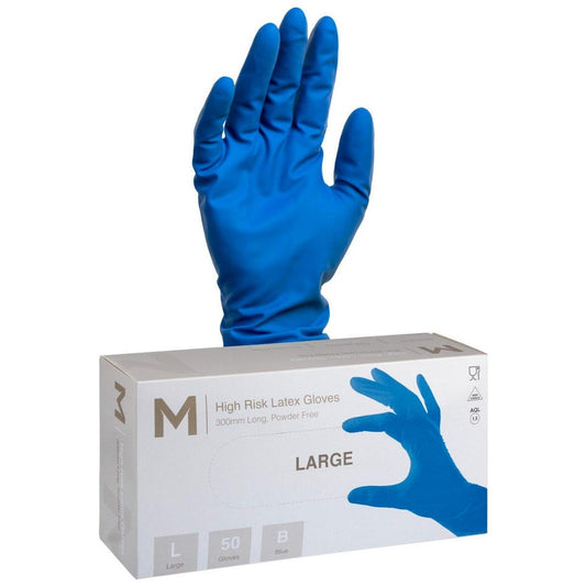 High Risk Latex Gloves 18.5g