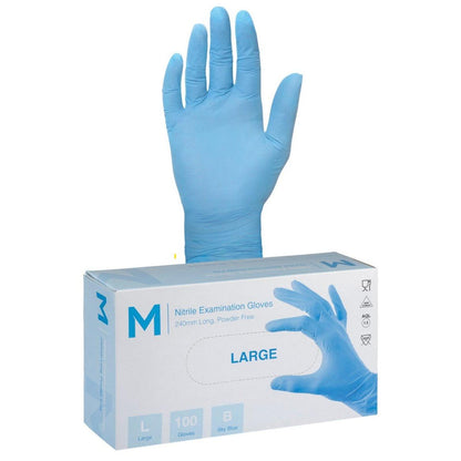 Nitrile Sky Blue Gloves 5.0g