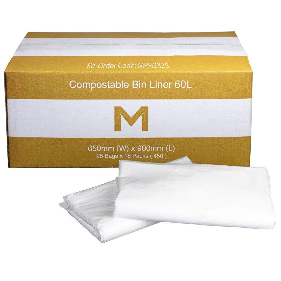 Compostable Bin Liners 60L