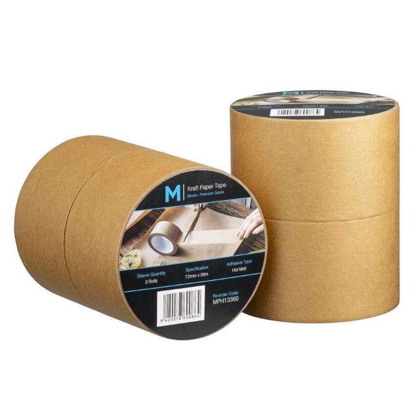 Durable Kraft Paper Packaging Tape: Strong, Flexible, Recyclable for Versatile Sealing