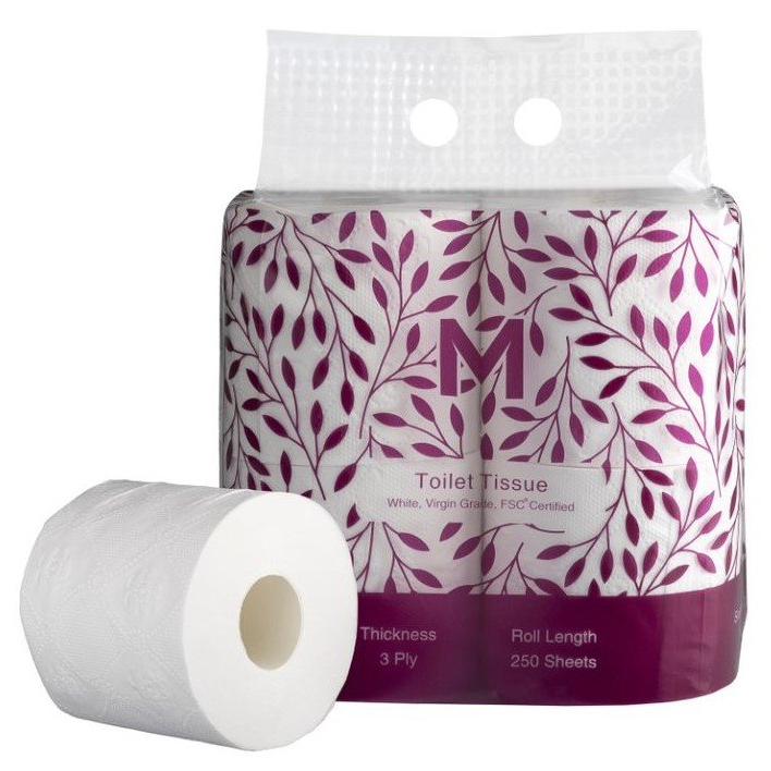 Unwrapped Toilet Tissue